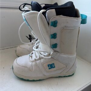DC Phase Snowboarding Boots Womens 7 White and Teal